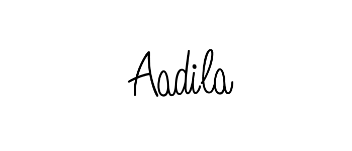 Make a beautiful signature design for name  Aadila. With this signature (Angelique-Rose-font-FFP) style, you can create a handwritten signature for free.  Aadila signature style 5 images and pictures png