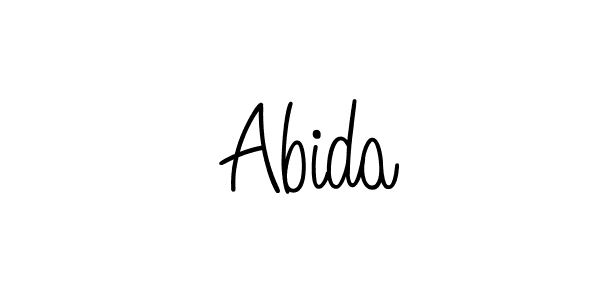 How to make  Abida name signature. Use Angelique-Rose-font-FFP style for creating short signs online. This is the latest handwritten sign.  Abida signature style 5 images and pictures png