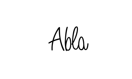 if you are searching for the best signature style for your name  Abla. so please give up your signature search. here we have designed multiple signature styles  using Angelique-Rose-font-FFP.  Abla signature style 5 images and pictures png