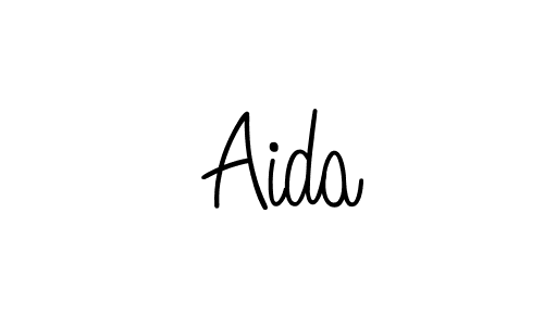 Once you've used our free online signature maker to create your best signature Angelique-Rose-font-FFP style, it's time to enjoy all of the benefits that  Aida name signing documents.  Aida signature style 5 images and pictures png