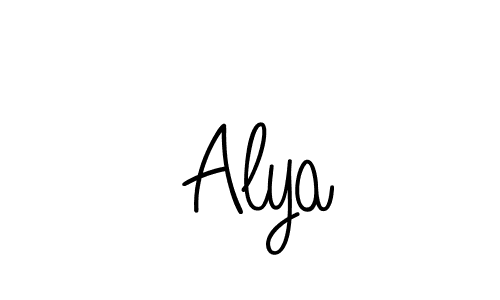 How to make  Alya signature? Angelique-Rose-font-FFP is a professional autograph style. Create handwritten signature for  Alya name.  Alya signature style 5 images and pictures png