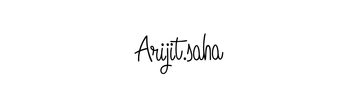 The best way (Angelique-Rose-font-FFP) to make a short signature is to pick only two or three words in your name. The name  Arijit.saha include a total of six letters. For converting this name.  Arijit.saha signature style 5 images and pictures png