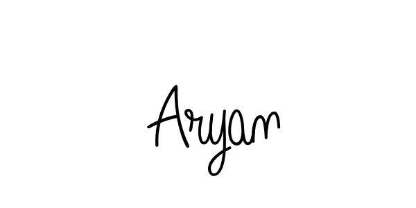 You should practise on your own different ways (Angelique-Rose-font-FFP) to write your name ( Aryan) in signature. don't let someone else do it for you.  Aryan signature style 5 images and pictures png