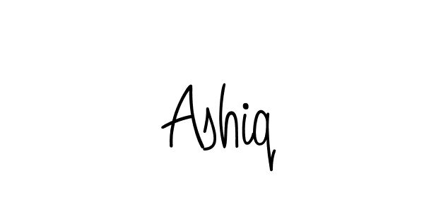 Use a signature maker to create a handwritten signature online. With this signature software, you can design (Angelique-Rose-font-FFP) your own signature for name  Ashiq.  Ashiq signature style 5 images and pictures png