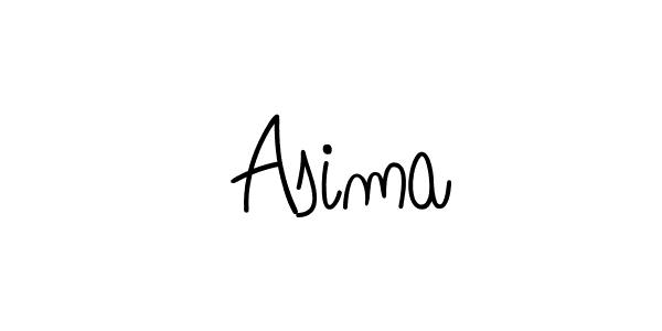 You should practise on your own different ways (Angelique-Rose-font-FFP) to write your name ( Asima) in signature. don't let someone else do it for you.  Asima signature style 5 images and pictures png