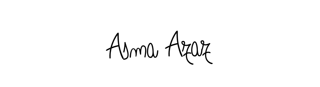 Use a signature maker to create a handwritten signature online. With this signature software, you can design (Angelique-Rose-font-FFP) your own signature for name  Asma Azaz .  Asma Azaz  signature style 5 images and pictures png