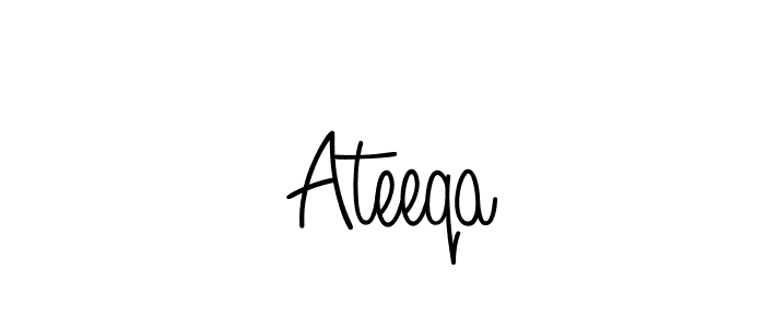 It looks lik you need a new signature style for name  Ateeqa. Design unique handwritten (Angelique-Rose-font-FFP) signature with our free signature maker in just a few clicks.  Ateeqa signature style 5 images and pictures png