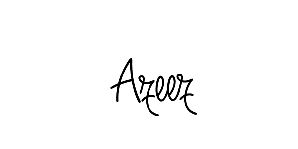 Make a beautiful signature design for name  Azeez. With this signature (Angelique-Rose-font-FFP) style, you can create a handwritten signature for free.  Azeez signature style 5 images and pictures png