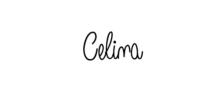 Design your own signature with our free online signature maker. With this signature software, you can create a handwritten (Angelique-Rose-font-FFP) signature for name  Celina.  Celina signature style 5 images and pictures png