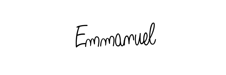 Design your own signature with our free online signature maker. With this signature software, you can create a handwritten (Angelique-Rose-font-FFP) signature for name  Emmanuel.  Emmanuel signature style 5 images and pictures png