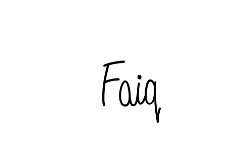 You should practise on your own different ways (Angelique-Rose-font-FFP) to write your name ( Faiq) in signature. don't let someone else do it for you.  Faiq signature style 5 images and pictures png