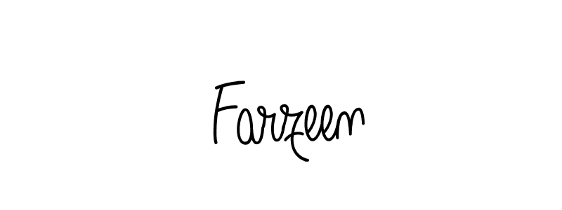 You should practise on your own different ways (Angelique-Rose-font-FFP) to write your name ( Farzeen) in signature. don't let someone else do it for you.  Farzeen signature style 5 images and pictures png