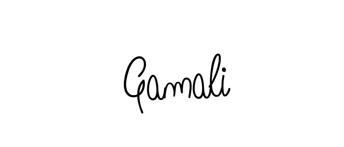 Best and Professional Signature Style for  Gamali. Angelique-Rose-font-FFP Best Signature Style Collection.  Gamali signature style 5 images and pictures png