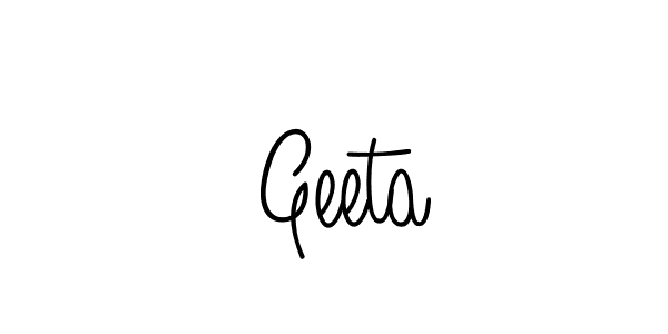 How to make  Geeta signature? Angelique-Rose-font-FFP is a professional autograph style. Create handwritten signature for  Geeta name.  Geeta signature style 5 images and pictures png