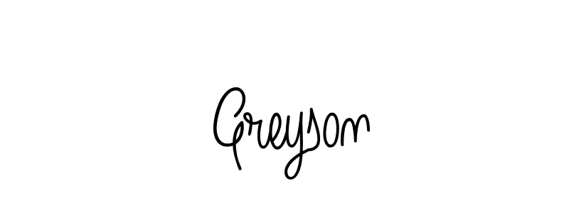 How to make  Greyson name signature. Use Angelique-Rose-font-FFP style for creating short signs online. This is the latest handwritten sign.  Greyson signature style 5 images and pictures png