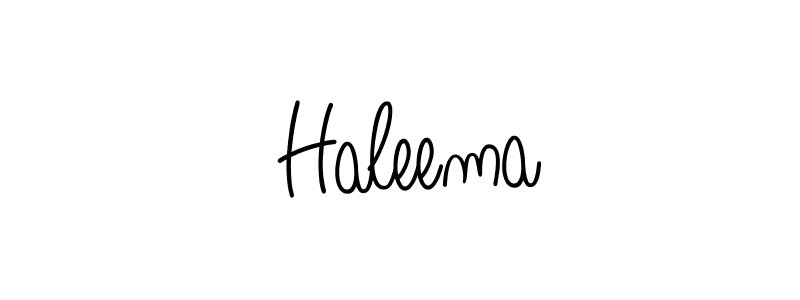 How to make  Haleema name signature. Use Angelique-Rose-font-FFP style for creating short signs online. This is the latest handwritten sign.  Haleema signature style 5 images and pictures png