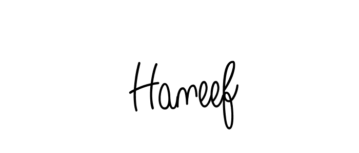 Make a beautiful signature design for name  Haneef. Use this online signature maker to create a handwritten signature for free.  Haneef signature style 5 images and pictures png