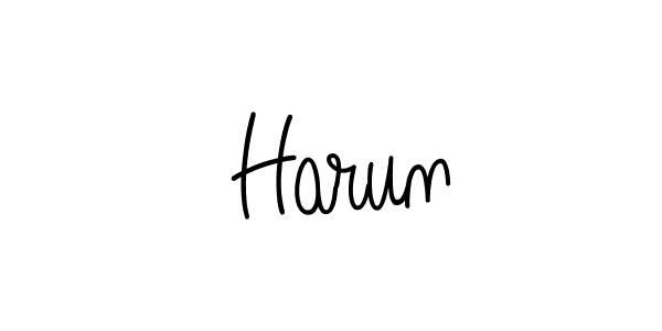 How to make  Harun name signature. Use Angelique-Rose-font-FFP style for creating short signs online. This is the latest handwritten sign.  Harun signature style 5 images and pictures png