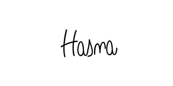 Create a beautiful signature design for name  Hasna. With this signature (Angelique-Rose-font-FFP) fonts, you can make a handwritten signature for free.  Hasna signature style 5 images and pictures png