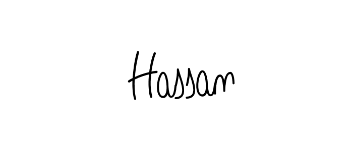 How to make  Hassan signature? Angelique-Rose-font-FFP is a professional autograph style. Create handwritten signature for  Hassan name.  Hassan signature style 5 images and pictures png