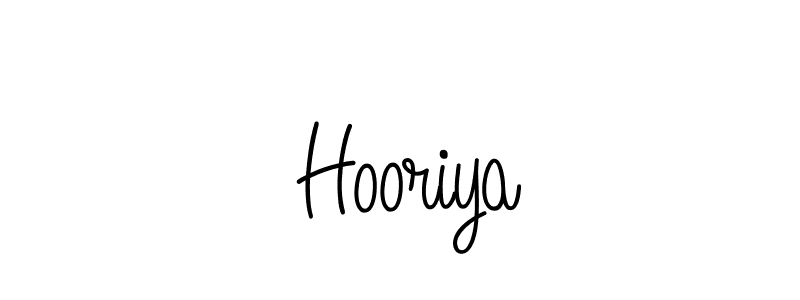 Make a beautiful signature design for name  Hooriya. Use this online signature maker to create a handwritten signature for free.  Hooriya signature style 5 images and pictures png