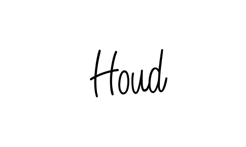 Make a beautiful signature design for name  Houd. With this signature (Angelique-Rose-font-FFP) style, you can create a handwritten signature for free.  Houd signature style 5 images and pictures png