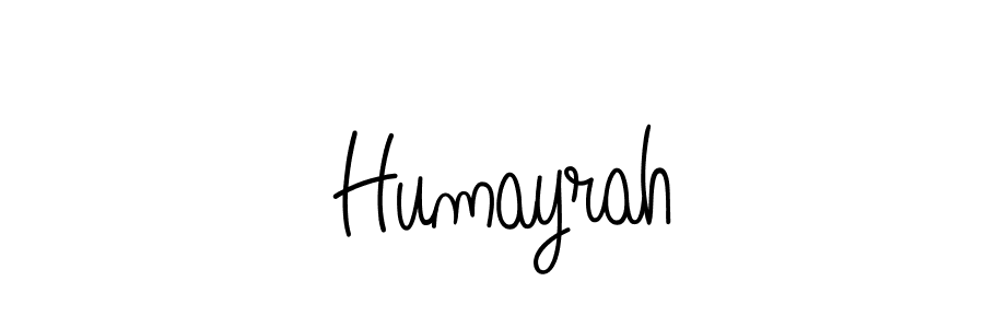 Use a signature maker to create a handwritten signature online. With this signature software, you can design (Angelique-Rose-font-FFP) your own signature for name  Humayrah.  Humayrah signature style 5 images and pictures png