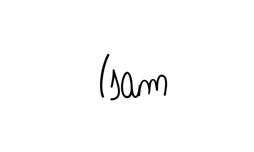Design your own signature with our free online signature maker. With this signature software, you can create a handwritten (Angelique-Rose-font-FFP) signature for name  Isam.  Isam signature style 5 images and pictures png