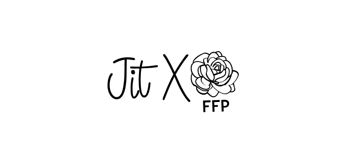 Create a beautiful signature design for name  Jit X3. With this signature (Angelique-Rose-font-FFP) fonts, you can make a handwritten signature for free.  Jit X3 signature style 5 images and pictures png