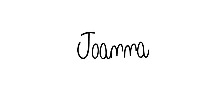 You should practise on your own different ways (Angelique-Rose-font-FFP) to write your name ( Joanna) in signature. don't let someone else do it for you.  Joanna signature style 5 images and pictures png