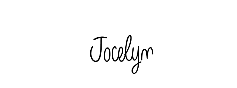 Design your own signature with our free online signature maker. With this signature software, you can create a handwritten (Angelique-Rose-font-FFP) signature for name  Jocelyn.  Jocelyn signature style 5 images and pictures png