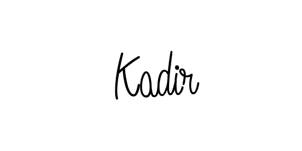 Design your own signature with our free online signature maker. With this signature software, you can create a handwritten (Angelique-Rose-font-FFP) signature for name  Kadir.  Kadir signature style 5 images and pictures png