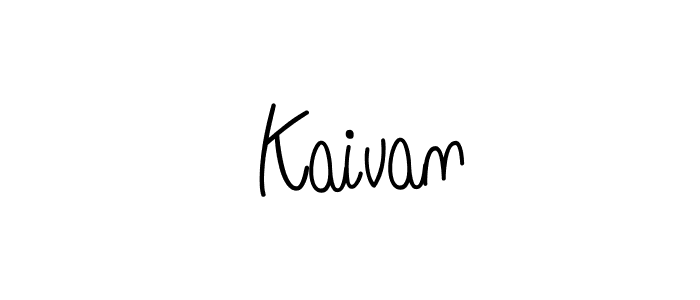 You can use this online signature creator to create a handwritten signature for the name  Kaivan. This is the best online autograph maker.  Kaivan signature style 5 images and pictures png