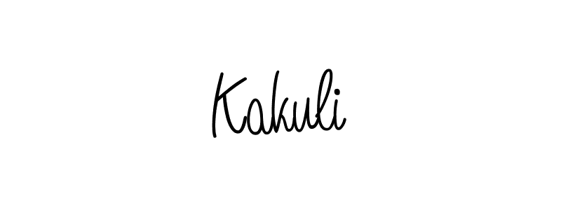 Use a signature maker to create a handwritten signature online. With this signature software, you can design (Angelique-Rose-font-FFP) your own signature for name  Kakuli .  Kakuli  signature style 5 images and pictures png