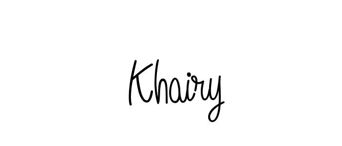  Khairy stylish signature style. Best Handwritten Sign (Angelique-Rose-font-FFP) for my name. Handwritten Signature Collection Ideas for my name  Khairy.  Khairy signature style 5 images and pictures png