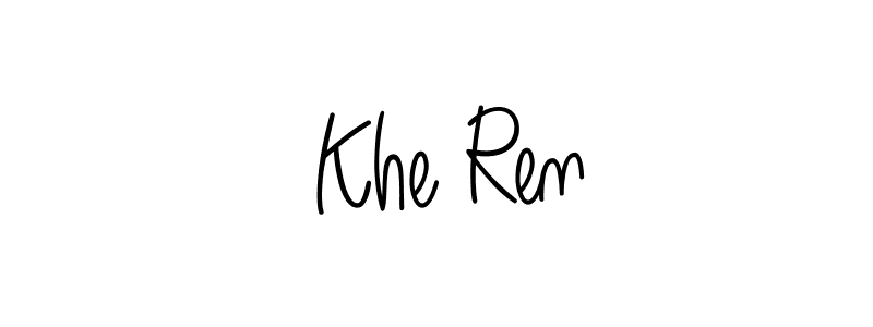 Design your own signature with our free online signature maker. With this signature software, you can create a handwritten (Angelique-Rose-font-FFP) signature for name  Khe Ren.  Khe Ren signature style 5 images and pictures png