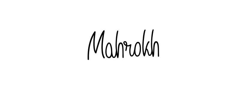 Angelique-Rose-font-FFP is a professional signature style that is perfect for those who want to add a touch of class to their signature. It is also a great choice for those who want to make their signature more unique. Get  Mahrokh name to fancy signature for free.  Mahrokh signature style 5 images and pictures png