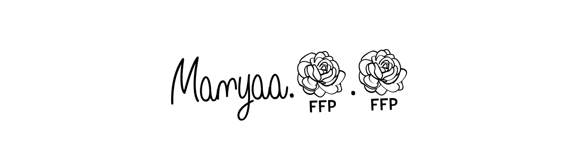 if you are searching for the best signature style for your name  Manyaa.0.1 . so please give up your signature search. here we have designed multiple signature styles  using Angelique-Rose-font-FFP.  Manyaa.0.1  signature style 5 images and pictures png