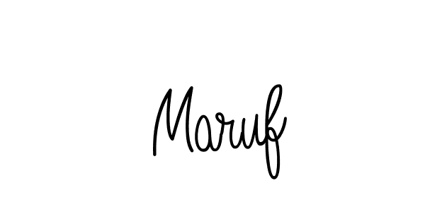 How to Draw  Maruf signature style? Angelique-Rose-font-FFP is a latest design signature styles for name  Maruf.  Maruf signature style 5 images and pictures png