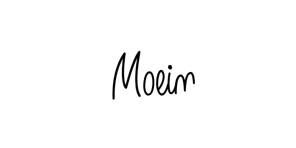 Use a signature maker to create a handwritten signature online. With this signature software, you can design (Angelique-Rose-font-FFP) your own signature for name  Moein.  Moein signature style 5 images and pictures png