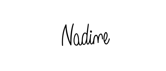 Make a short  Nadine signature style. Manage your documents anywhere anytime using Angelique-Rose-font-FFP. Create and add eSignatures, submit forms, share and send files easily.  Nadine signature style 5 images and pictures png