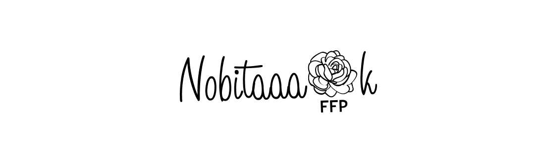 if you are searching for the best signature style for your name  Nobitaaa1k. so please give up your signature search. here we have designed multiple signature styles  using Angelique-Rose-font-FFP.  Nobitaaa1k signature style 5 images and pictures png