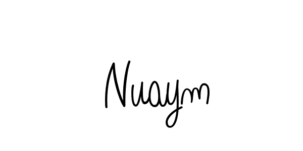 Create a beautiful signature design for name  Nuaym. With this signature (Angelique-Rose-font-FFP) fonts, you can make a handwritten signature for free.  Nuaym signature style 5 images and pictures png