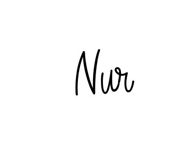  Nur stylish signature style. Best Handwritten Sign (Angelique-Rose-font-FFP) for my name. Handwritten Signature Collection Ideas for my name  Nur.  Nur signature style 5 images and pictures png