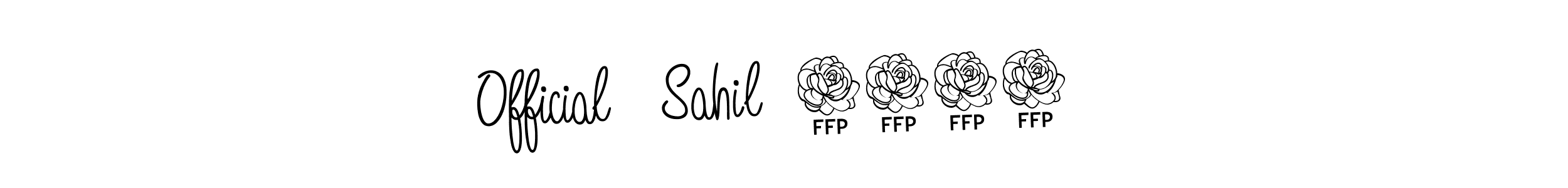 Angelique-Rose-font-FFP is a professional signature style that is perfect for those who want to add a touch of class to their signature. It is also a great choice for those who want to make their signature more unique. Get  Official   Sahil  2008   name to fancy signature for free.  Official   Sahil  2008   signature style 5 images and pictures png