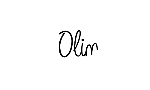 Create a beautiful signature design for name  Olin. With this signature (Angelique-Rose-font-FFP) fonts, you can make a handwritten signature for free.  Olin signature style 5 images and pictures png