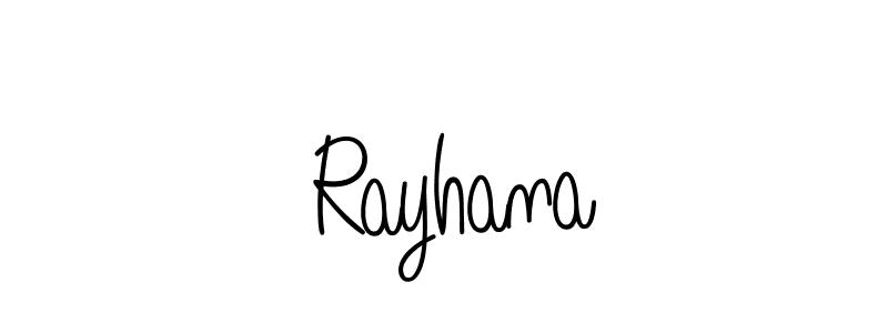 You can use this online signature creator to create a handwritten signature for the name  Rayhana. This is the best online autograph maker.  Rayhana signature style 5 images and pictures png