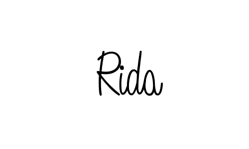 How to make  Rida signature? Angelique-Rose-font-FFP is a professional autograph style. Create handwritten signature for  Rida name.  Rida signature style 5 images and pictures png