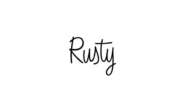 How to Draw  Rusty signature style? Angelique-Rose-font-FFP is a latest design signature styles for name  Rusty.  Rusty signature style 5 images and pictures png