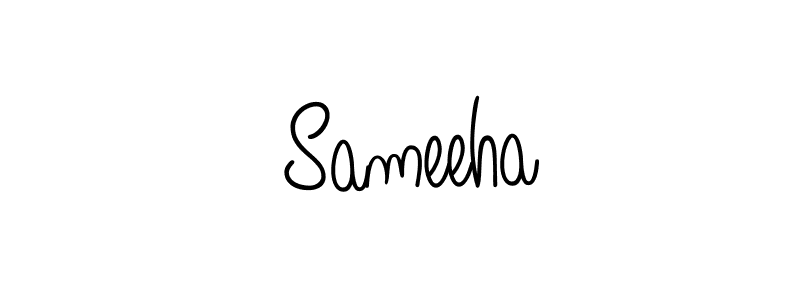 How to make  Sameeha signature? Angelique-Rose-font-FFP is a professional autograph style. Create handwritten signature for  Sameeha name.  Sameeha signature style 5 images and pictures png